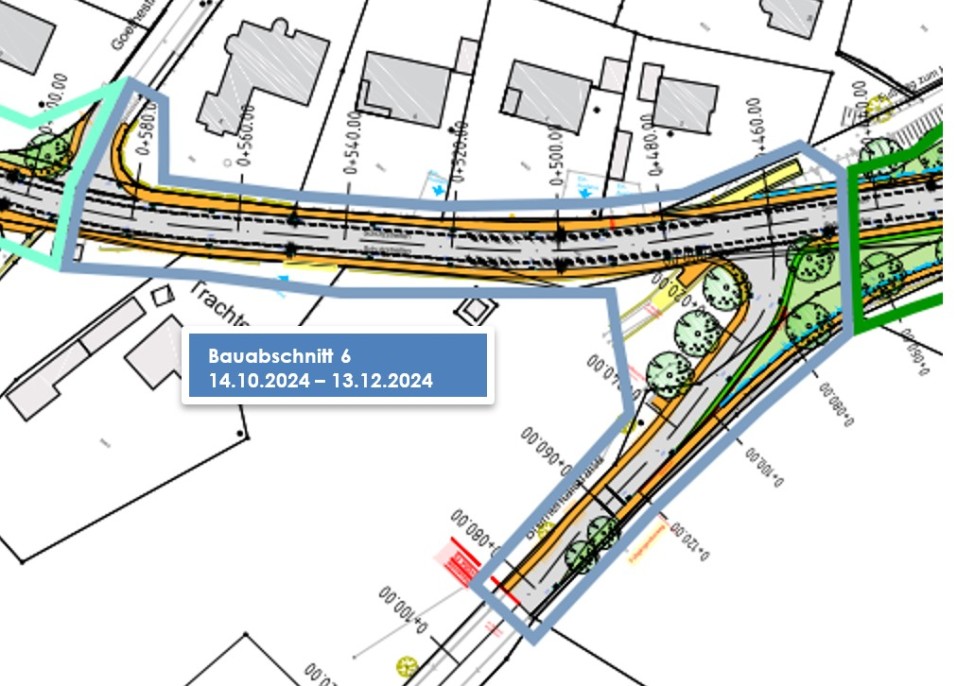 Auszug Lageplan Bauablauf BA6