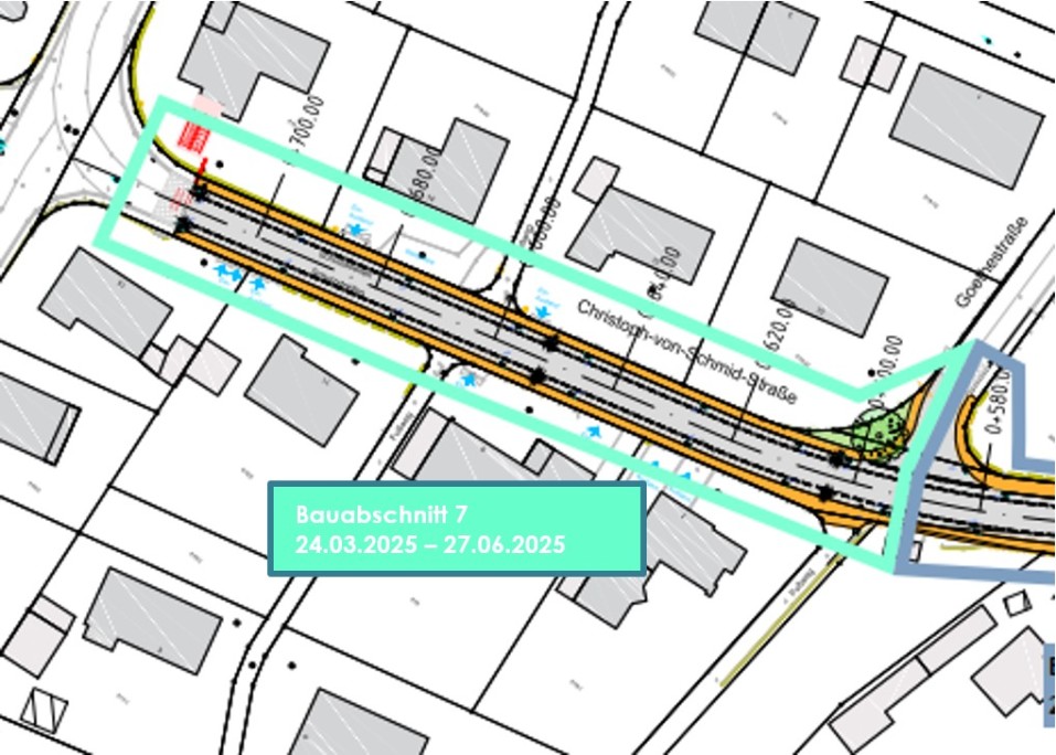 Auszug Lageplan Bauablauf BA7 Stand August 24