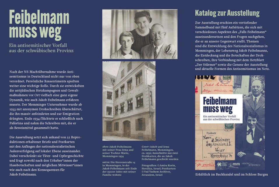 Flyer zur Sonderausstellung "Feibelmann muss weg"