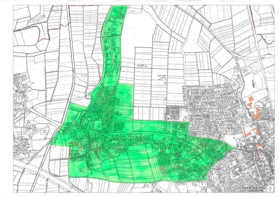 Allgemeinverfügung: Faschingsumzug Unterknöringen 2025, Lageplan